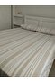 Striped Pattern Bohemian Single Elastic Sheet Set - 2
