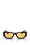 Pr A01S Rectangular Black Women's Sunglasses