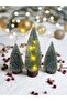 3-Piece (1 Self-Standing Three-Tiered Daylight 15 Cm, 2 Lightless 10 cm) Mini Pine, Christmas Tree - 3