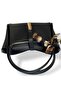 Women's Chain Strap Scarf Detailed Zippered Shoulder and Hand Bag – Tracking Detachable Strap - 7
