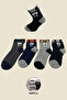 4 Pairs of Children's Towel Socks with Rabbit Pattern - 2