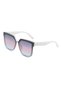 Women's White Bone Frame Uv400 Sunglasses with Accessories 23016 - 3