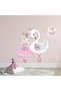Ballerina, White Swan, and 70 Star Children's Room Stickers - 3
