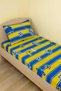 Cotton Baby Kids Elastic Sheet and Pillow Case 60X120 Yellow Navy Blue - 4