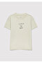 Back Printed Green T-Shirt Loose Fit / Loose Relaxed Cut 7610282 -71664 - 4