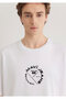 Jeans Back Printed White T-Shirt Oversize / Wide Cut 0611719 -620 - 6