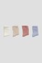 Set of 4 Baby Girl Cotton Pastel Socks - 2