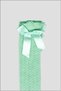 2 Pairs of Children's and Baby's Knee-High Socks with Ribbon - 3