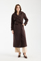 Acı Kahve Oversized Windbreaker Detailed Trench Coat 46167 - 8