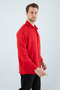 New Product Men's K Linen D Textured O Oversized Red Men's Shirt - 5