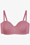 Women's Unpadded Cotton Ribbed Strapless Bra