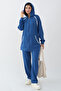 Zippered Shepherd Stitch Blue Double Set - 5