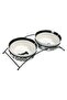 Dog Ceramic Food and Water Bowl Set 2×0.25Lt