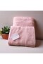 100% Cotton Pink Double Bath Towel Set Set Towel - 2