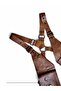 Handmade Genuine Leather Holster Body Bag Dark Tan - 2