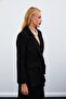 Belted Tweed Jacket - Black - 4