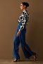 Slit Detailed Satin Trousers - Indigo - 3