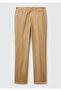 Women's Brown Elastane Basic Chino Pants - 2