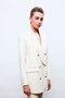 Button Detailed Double Breasted Jacket - Stone - 2