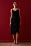 Double-Breasted Skirt with Tie Detail - Black - 2