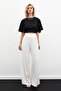 Jacquard Casual Trousers - Ecru - 2