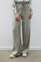 Shiny Trousers with Elastic Waist - Green - 6