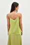 Chain Strap Loose Blouse - Oil Green - 7
