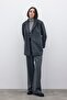 Buttoned Stamp Coat - Black - 2
