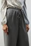 Shiny Trousers with Elastic Waist - Anthracite - 5