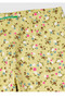 Girl's Yellow All-Over Printed Slim Fit Leggings - 3