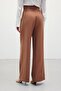 Wide Leg Trousers with Waist Accessories - Camel - 8