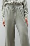 Shiny Trousers with Elastic Waist - Green - 5