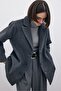 Buttoned Stamp Coat - Black - 7