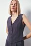 Buttoned Vest - Gray - 2