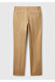 Women's Brown Elastane Basic Chino Pants - 4