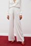 Elastic Waist Patterned Trousers - Ecru - 6