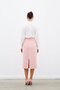 Midi Length Tweed Skirt - Powder - 8