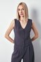 Buttoned Vest - Gray - 3