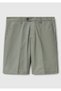 Men's Faded Green 100% Cotton Parachute Fabric Bermuda Shorts - 2