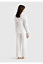 Women's White 100% Linen Jacket - 3