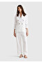 Women's White 100% Linen Jacket - 5