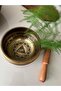 Tibet Brass Sound Bowl -12,5 Cm/ Meditation and Yoga Chime, Singing Bowl, Set with Mallet - 7