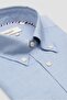 Matteo Royal Oxford Cotton Comfort Fit Light Blue Button-Down Collar Men's Solid Shirt - 2