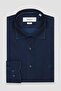 Donatello Denim Cotton Comfort Fit Dark Blue Classic Collar Men's Straight Shirt - 5