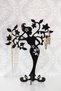 Black Silhouette Female Figure Jewelry Stand – Earring, Bracelet, Necklace Organizer 25 cm Display Organizer - 4