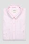 Marcel American Oxford Cotton Comfort Fit Pink Button Collar Men's Striped Shirt - 5