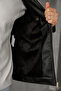 Men's Hooded Fur Lined Leather Jacket - 6