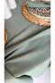 Royal Linen Textured Green Round Tablecloth - 4