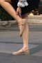 Women's Gold Buckle Detailed Women's Mink Suede Shoes – Round Toe Comfortable Casual Shoes - 3