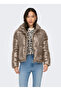معطف بني فاتح للنساء ONLSKY SHORT PUFFER CC OTW